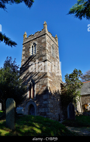 Chiesa Manaccan; Lizard; Cornovaglia; Regno Unito Foto Stock