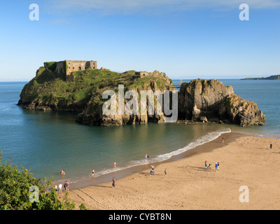 St Catherines Isola Tenby Pembrokeshire Wales Foto Stock