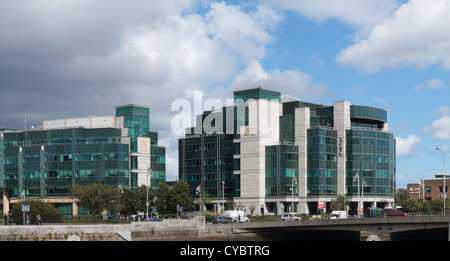 L'International Financial Services Centre (IFSC) edifici, a casa per le banche globali, Dublino, Irlanda Foto Stock