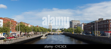 Il fiume Liffey, Dublino, Irlanda Foto Stock