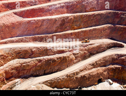 Settore minerario in Australia al Cobar Aeroporto sito minerario Foto Stock