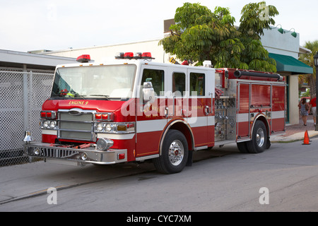 Key West fire dept veicolo motore florida usa Foto Stock