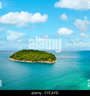 Vista dell'isola tropicale. Composizione quadrata. Foto Stock