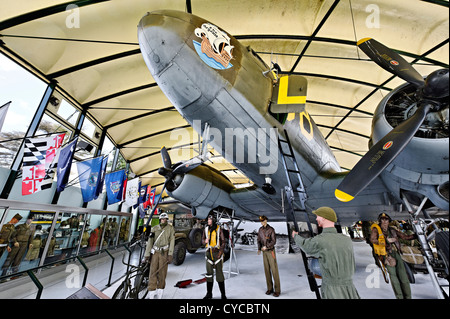 Airborne museum a Sainte semplice l'Eglise, Normandia, Francia. Foto Stock