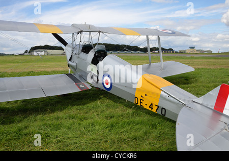 Vintage de Havilland DH 82 Tiger Moth biplano Foto Stock