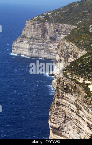 Dingli Cliffs in Malta Foto Stock