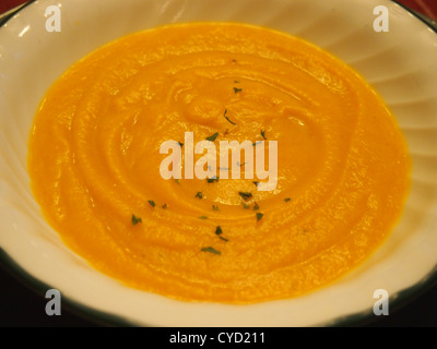 Cibo sano, minestra in crema Foto Stock