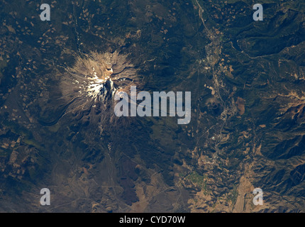 Gamma a cascata, il Monte Shasta nel nord della California, Stati Uniti d'America Foto Stock