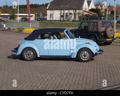 Luce blu vw beetle Foto Stock
