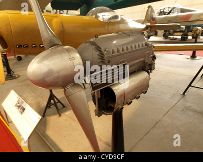 Motori di aerei in Prague Aviation Museum Foto Stock