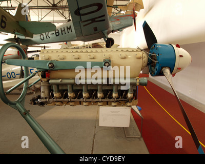 Motori di aerei in Prague Aviation Museum Foto Stock