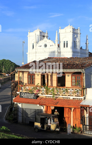 La mattina presto all'interno storico Galle Fort, Sri Lanka. Foto Stock