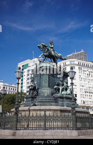 Statua in Praça Tiradentes, centro di Rio de Janeiro, Brasile Foto Stock