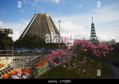 Cattedrale metropolitana, Centro di Rio de Janeiro, Brasile Foto Stock