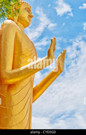 L'enorme statua di Budda situato sulla montagna chopstick in Hua Hin regione della Thailandia. Foto Stock