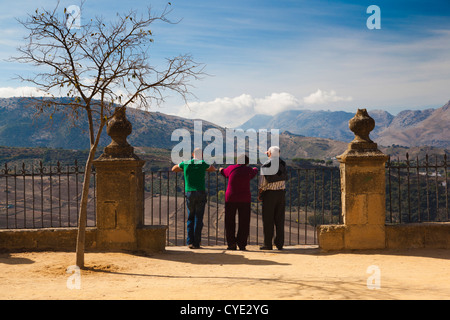 Spagna, Andalusia Regione, Provincia di Malaga, Ronda, Alameda de Tajo park Foto Stock