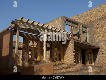 Edifici ristrutturati nel centro storico della città di Kashgar, Xinjiang Uyghur Regione autonoma, Cina Foto Stock