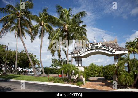 Bayside marina e il lungomare islamorada Florida keys usa Foto Stock