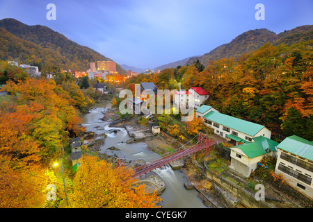 Jozankei, Giappone skyline Foto Stock