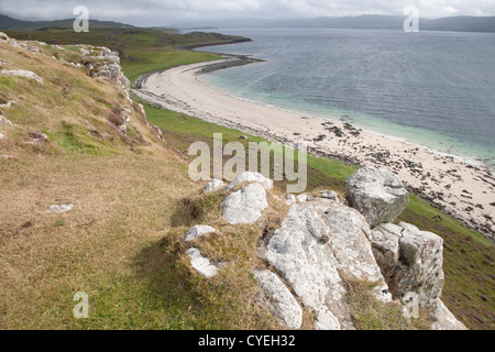 Spiagge coralline; Waternish; Isola di Skye; Scozia - UK Foto Stock