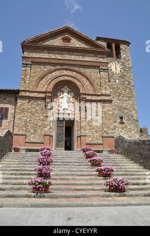 La storica chiesa in chianti toscana italia Pazano Foto Stock