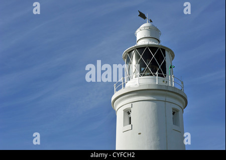 Faro con banderuola Foto Stock