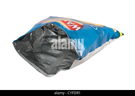 Un vuoto 25g borsa di camminatori il formaggio e la cipolla patatine Foto Stock