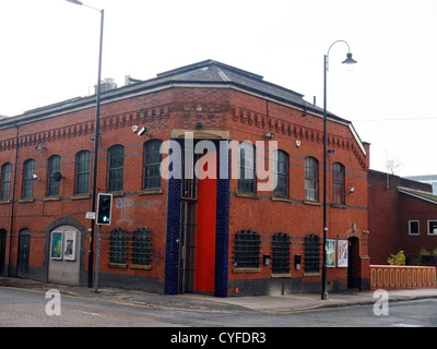 Tony Wilson dell ex fabbrica edificio registra a Manchester REGNO UNITO Foto Stock