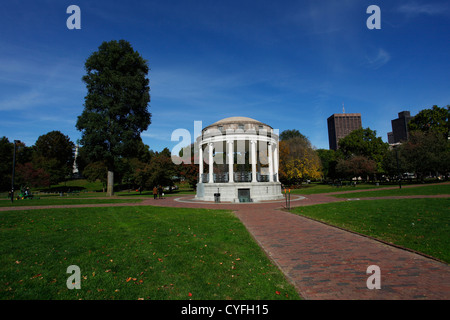 Parkman Bandstand nel parco a Boston Common, Boston, Massachusetts, America Foto Stock