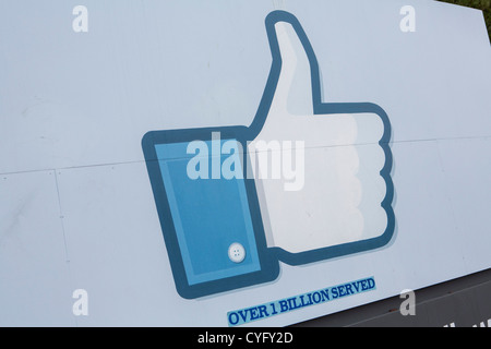 La sede centrale di Facebook. Foto Stock