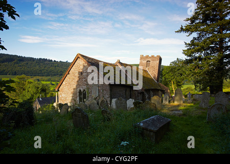 Chiesa Cwmyoy, Brecon Beacons, Wales, Regno Unito Foto Stock