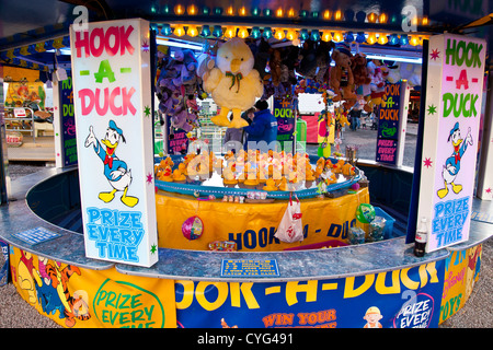 Agganciare un anatra fiera game Foto Stock