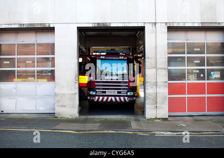 Worcester la stazione dei vigili del fuoco, Worcestershire, Regno Unito Foto Stock