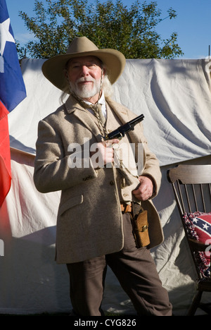 Il selvaggio West arriva a Ramsbottom La Lonestar cowboy western rievocazione Associazione, evento in ottobre, 2012 Foto Stock