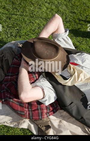 Il selvaggio West arriva a Ramsbottom La Lonestar cowboy western rievocazione Associazione, evento in ottobre, 2012 Foto Stock