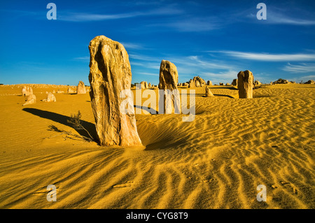 L'UEM si trova nella sabbia del deserto dei Pinnacoli. Foto Stock