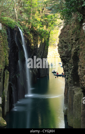 Takachiho cascata nella Prefettura di Miyazaki Foto Stock