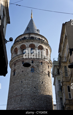 Torre di Galata, quartiere di Beyoglu, Istanbul Foto Stock