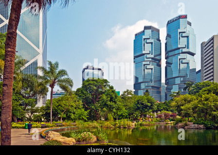 Hong Kong Parco Lago e centro di Lippo, Hong Kong Foto Stock