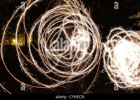 Botti sulla notte dei falò. Foto Stock