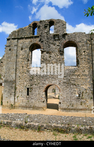 Wolvesey Castle (EH) il vecchio palazzo dei Vescovi Winchester Hampshire England Regno Unito Foto Stock