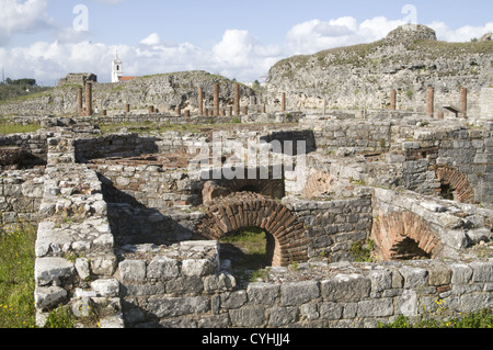 Romano Conimbriga rovine archeologiche, vicino a Coimbra, Portogallo Foto Stock