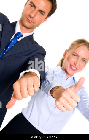 Imprenditore e imprenditrice Foto Stock