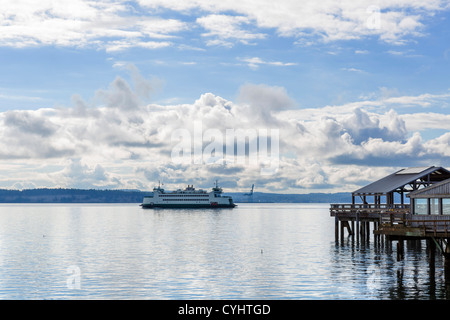 Stato di Washington Ferries traghetto a Port Townsend, Penisola Olimpica, Washington, Stati Uniti d'America Foto Stock
