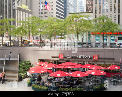 Cafe Metro, McGraw Hill Building, 1221 6th Avenue, New York Foto Stock