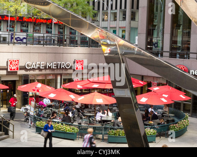 Cafe Metro, McGraw Hill Building, 1221 6th Avenue, New York Foto Stock