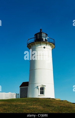 Nobska Lighthouse, Woods Hole, Cape Cod, Massachusetts, STATI UNITI D'AMERICA Foto Stock