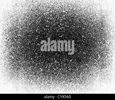 Un abstract splatter telaio in bianco e nero Foto Stock