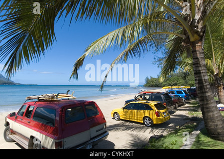 Elk284-7725 Hawaii, Kauai, Hanalei Bay Foto Stock