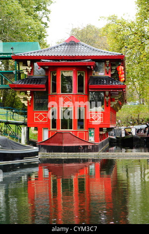 Il Feng Shang Princess, Floating Ristorante Cinese, Regents Park, London, Regno Unito Foto Stock